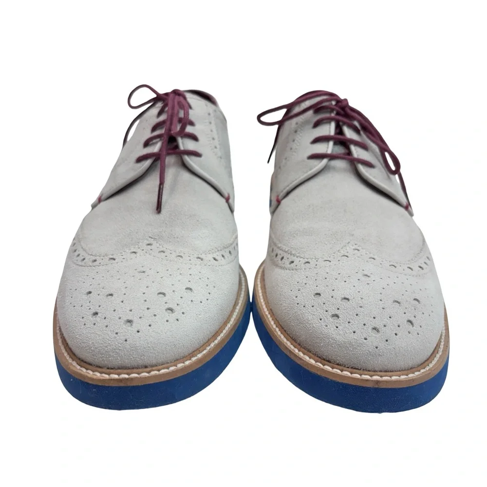 Ted Baker Men's Archerr Gray Suede Dress Shoes Sz 10